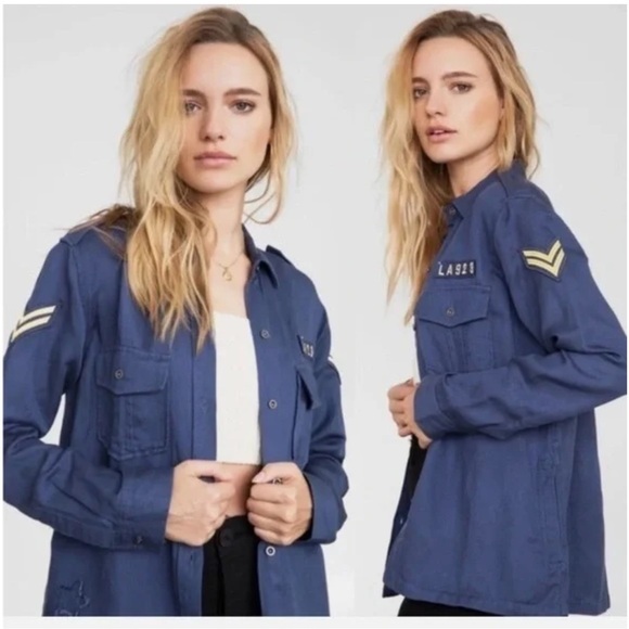 Rails Navy Button Down Shirt - Picture 8 of 8